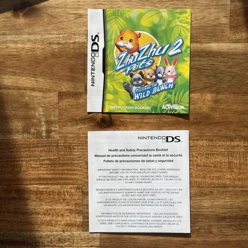 Zhu Zhu Pets 2 Nintendo Ds Featuring The Wild Bunch Tested Working CIB Complete!